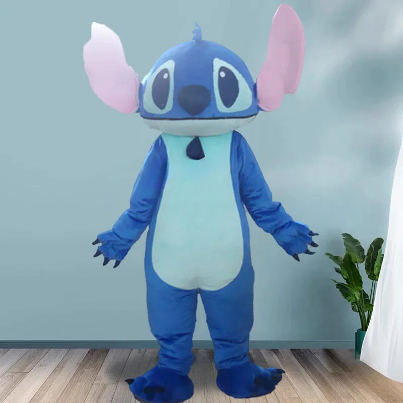 New Blue Lilo & Stitch Mascot Costume Anime Cartoon Character Advertising Fancy Dress Animal Carnival Party Adult Cosplay Suits