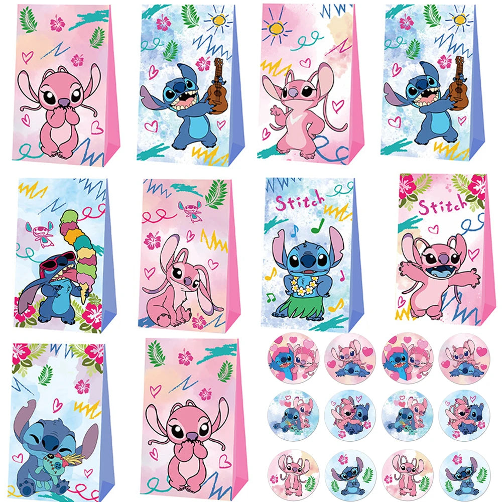 Lilo & Stitch Birthday Party Decorations Stitch Foil Balloons Disposable Tableware Set Backdrop Plate Napkin Kids Party Supplies