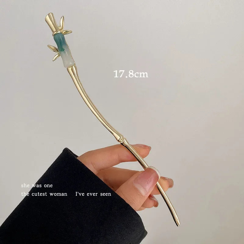 Chinese Style Tassel Hair Clip For Women Hair Stick Pins Flower Handmade Hairpins Charm Jewelry Accessories Hair Ornaments 머리핀