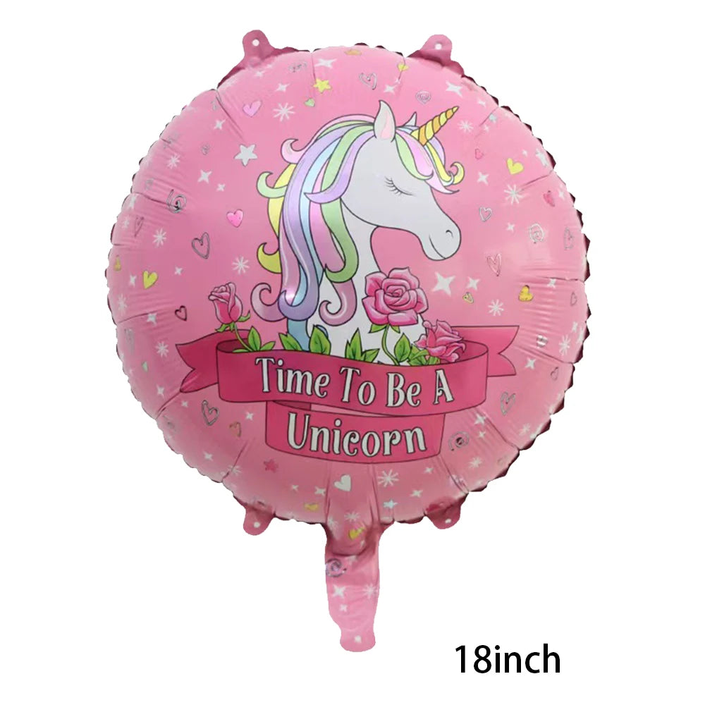 Unicorn Party Banner Garland standing Unicorn Balloon Kids girls Birthday Decoration Banner Baby Shower Unicorn party decoration