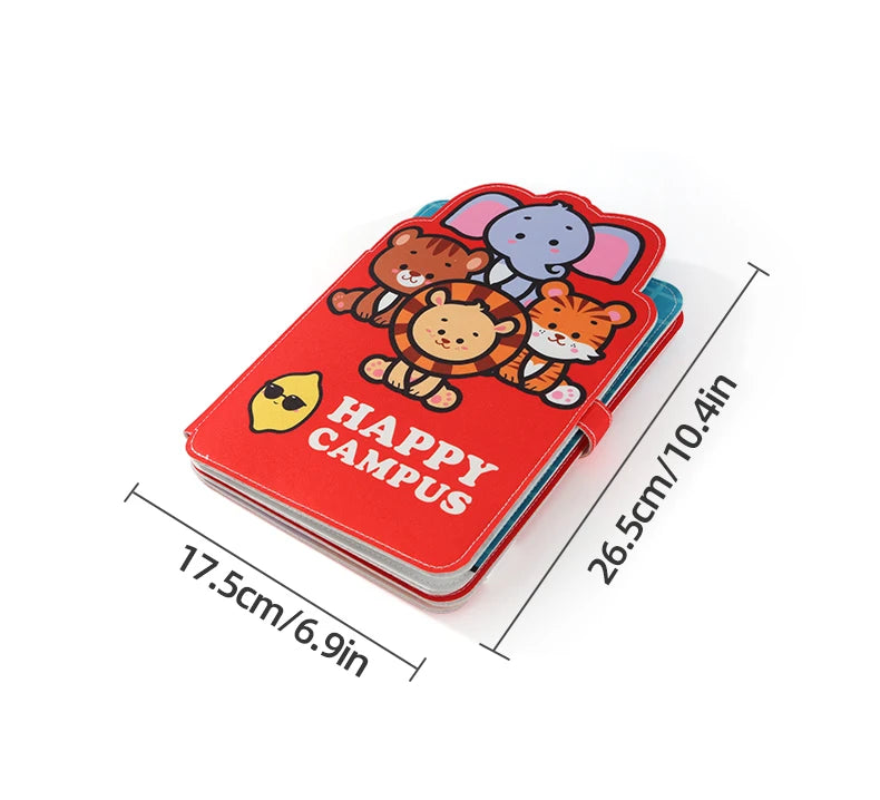Busy Book Matching Game  Storytelling Busy Board Kids Fine Motor Early Education Toy Campus Theme Baby Gifts