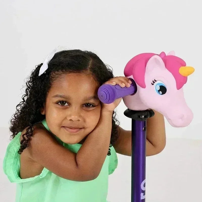 1PC Unicorn Scooter Handlebar for Children Bicycle Head Horse Toy Bicycle Scooter Bike Accessories Handlebar Kids Birthday Gifts