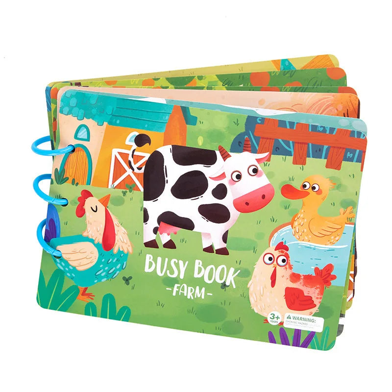 Montessori Busy Book For Kids 2 3 4 Years Preschool Kids Learning Toys Toddlers Activity Book Montessori Baby Toys Book