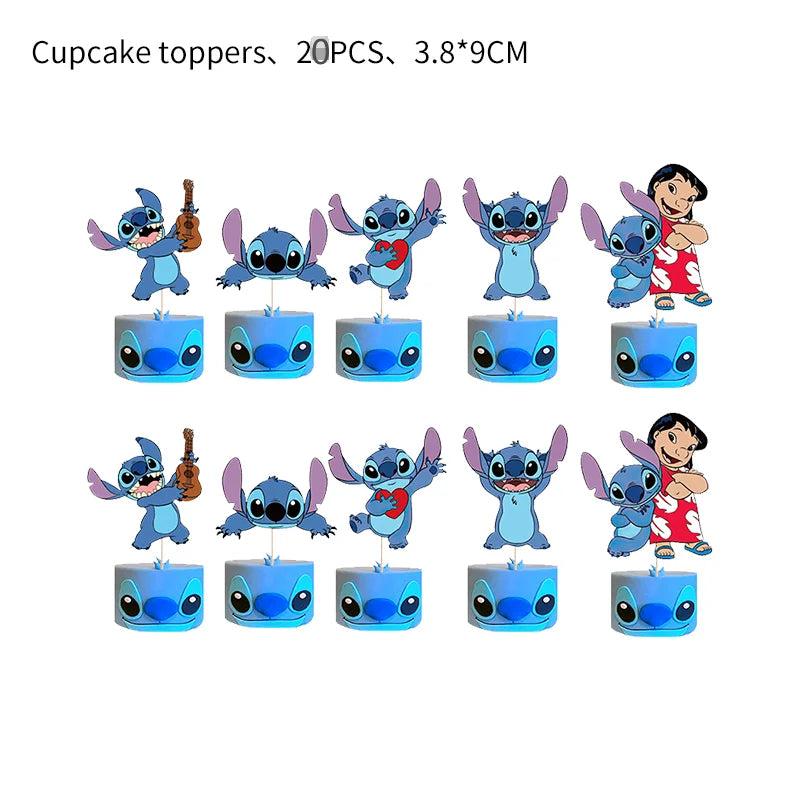 NEW Lilo And Stitch Birthday Party Decoration Tableware Balloon Cup Plate Banner Backdrop Lilo Stitch Theme Party Supplies Favor