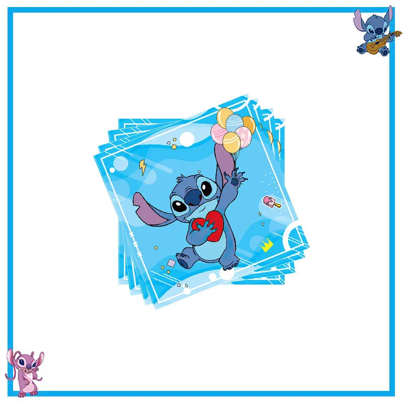 New Stitch Birthday Party Decoration Tableware Balloons Cups Plates Banner Straws Lilo And Stitch Theme Party Supplies Toy Gifts