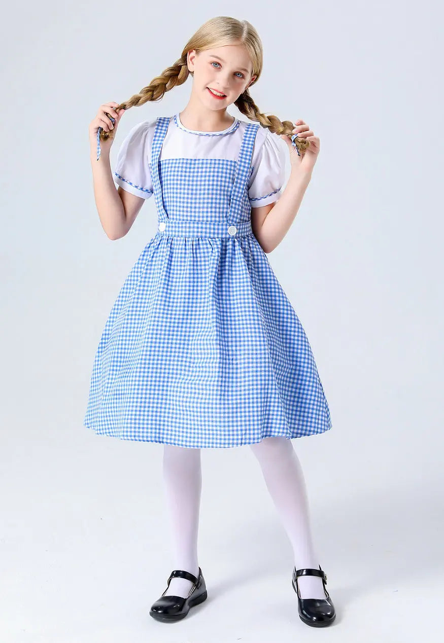 The Wizard of Oz, Dorothy Alice, Princess Dress, Family Dress, Maid Dress, Maid Dress, Children's Day Stage Performance Dress