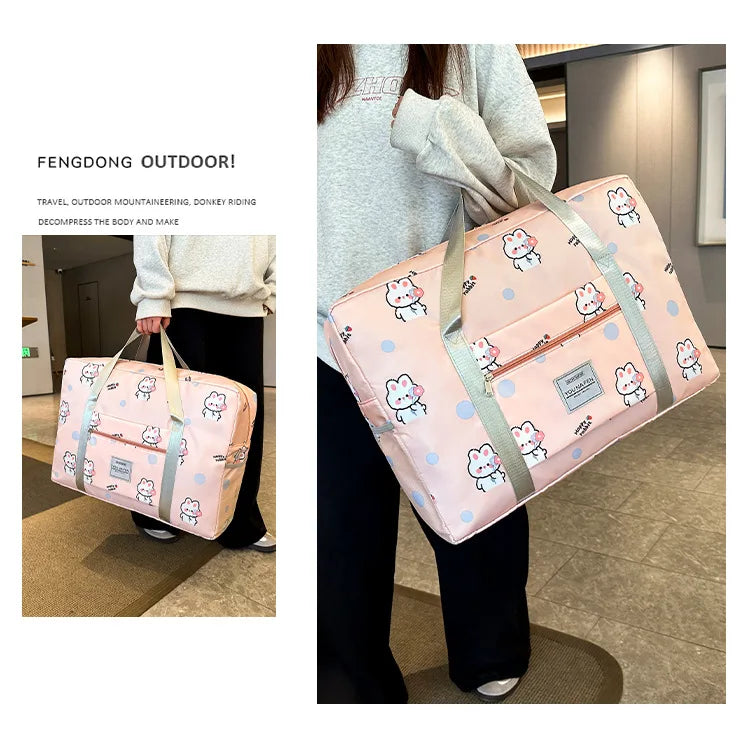 Large Capacity Travel Bag Portable Business Trip Light Portable Student Trolley Case Luggage Bag Maternity Storage Bag for Girls