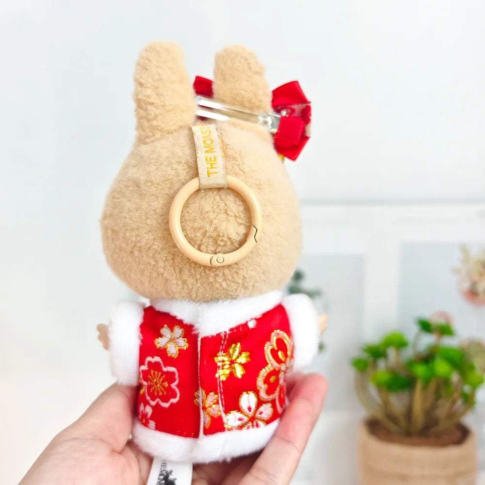 17cm Mini Plush Doll'S Clothes Outfit Accessories For Labubu V1 V2 Christmas Cookie Man Sweater Hat Clothing New Year Gift