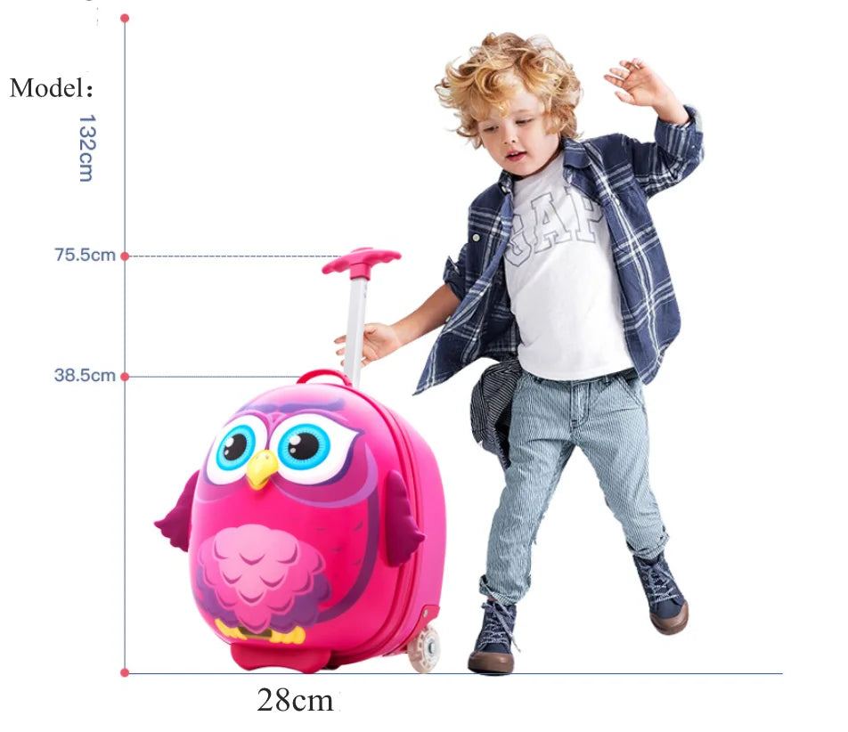 kids Rolling Backpack Luggage Hard Side Suitcase for Kids Carry-On luggage suitcase for boys Travel Trolley bags for girls