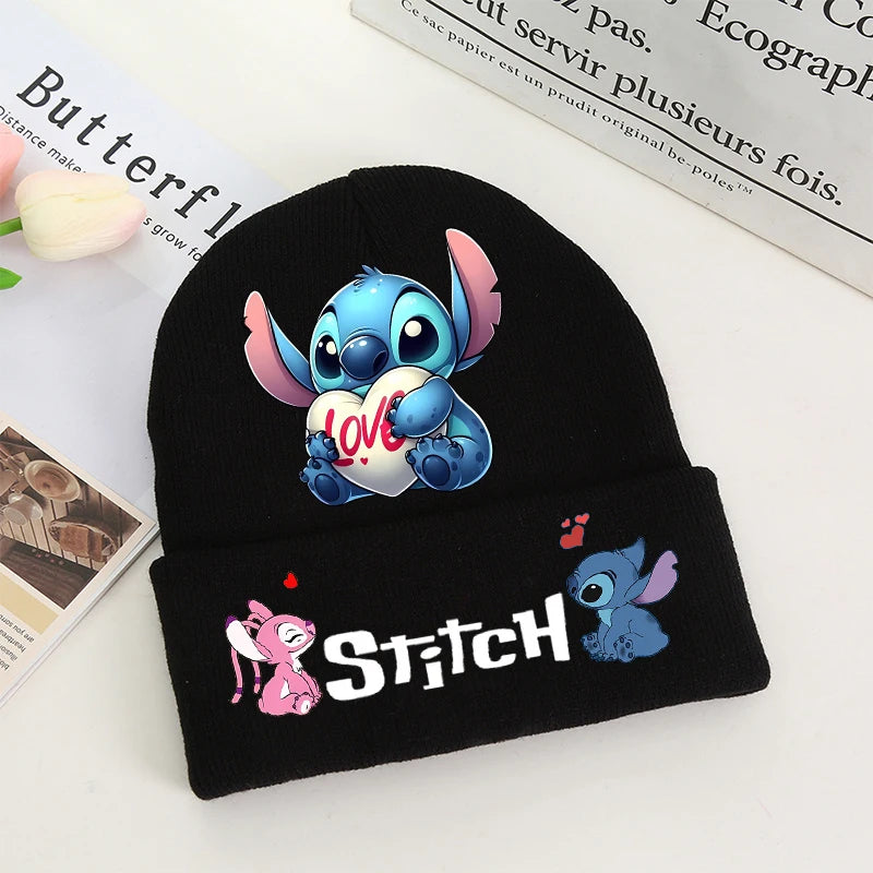 Stitch Winter Hats for Women Men Beanies Knitted Solid Cute Hat Girls Autumn Female Beanie Caps Warmer Bonnet Ladies Casual Cap