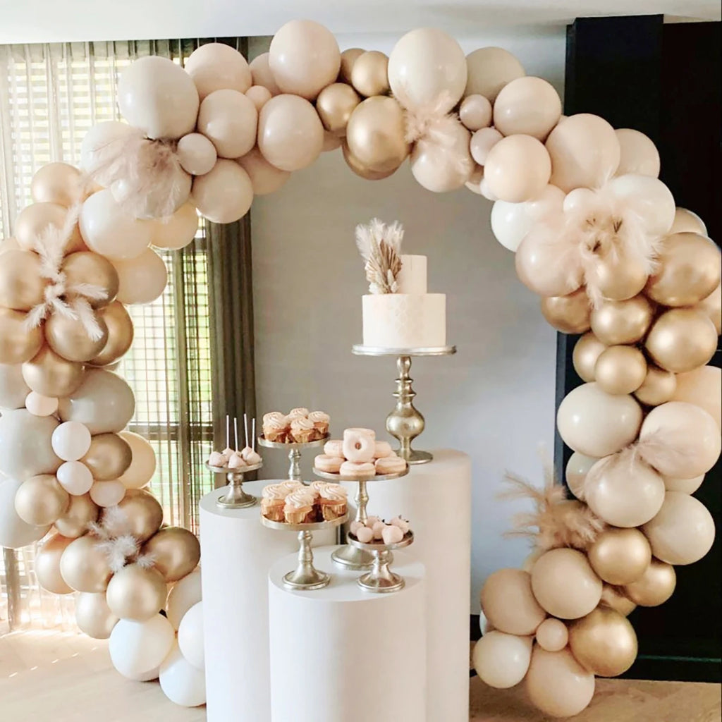 Pink Gold Balloon Garland Arch Kit Birthday Party Decor Kids Girl Wedding Birthday Party Baloon Supplies Baby Shower Latex Balon