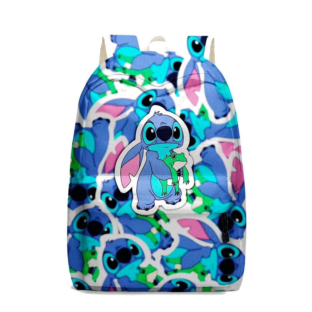 MINISO Lilo & Stitch Angel Cosplay Costume Backpack Computer School Bag Xmas Gift