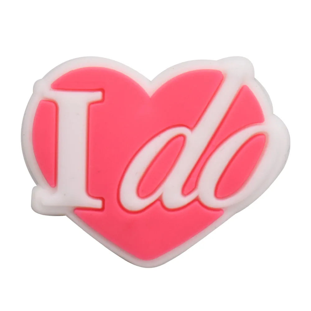 1Pcs PVC Hair Dryer Strawberry Cupcake Kids Shoe Charms Umbrella Crown Pink Series Buckle Clog Accessories Fit X-mas Gift