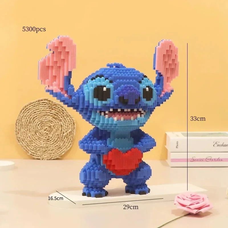 33CM Very Large Stitch StellaLou Building Block DIY Bricks Toy Small Grain Brick  for Kid over 12 Years Adult Gift 3300pcs