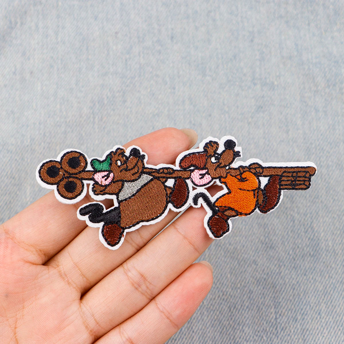 Cute Stitch Patches On Clothes Cartoon Mushu Dragon Embroidered Patches Animals Badges Iron On Patch DIY Clothing Accessories