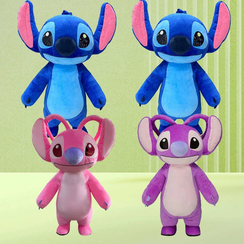 Brand New Blue Lilo & Stitch Mascot Costume Inflatable Cosplay Suits Cartoon Character 2m/2.6m Inflatable Costume For Adults