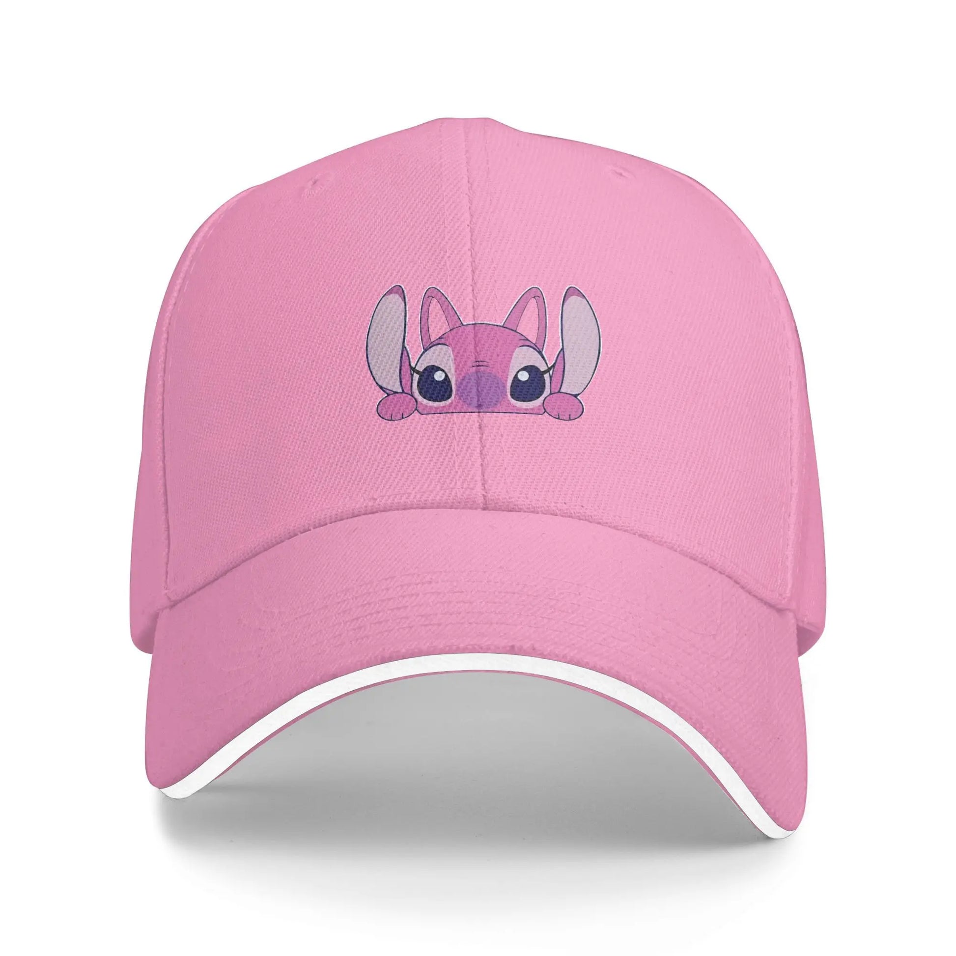 Stitch Angel Lilo Baseball Caps Vintage Kawaii Anime  Sandwich Cap for Men Women Adjustable Dad Hat Outdoor