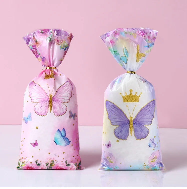 25/50/100pcs Unicorn Candy Bags Gift Packing Bags Birthday Party Decor Gift Bag for Guest Girl Birthday Supplies Baby Shower