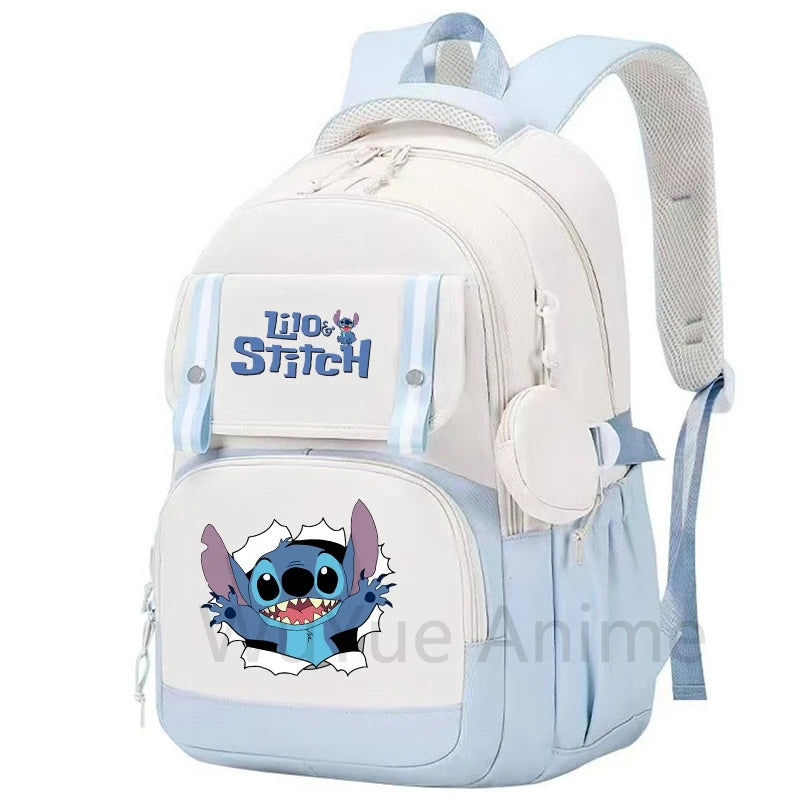Anime Lilo Stitch Backpack Large Capacity Bookbag for Boy Girl Men Women Leisure Waterproof Laptop Travel Bag Kid Gift Mochila