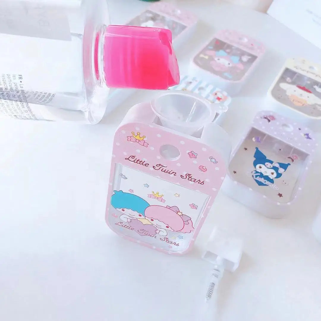 Sanrio Travel Bottle Refillable Melody Hello Kitty Spray Bottle Travel Portable Cinnamoroll Kuromi Pompompurin Bottl Girl Gifts