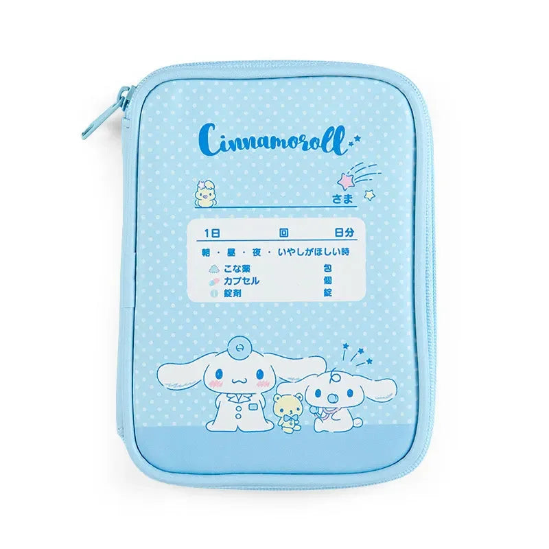 Sanrio Hello Kitty Medicine Bag Mini Cartoon Cosmetic Bags Portable First Aid Kit Home Outdoor Travel Treatment Storage Packs