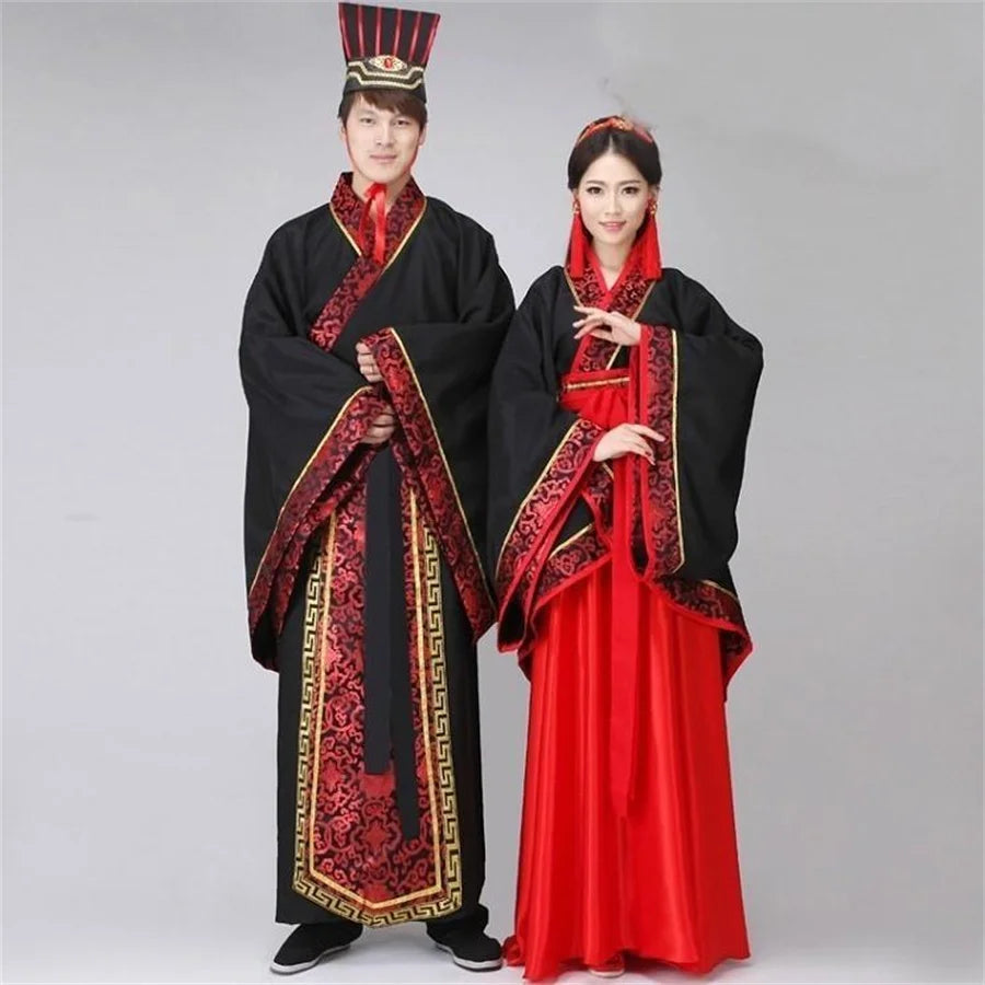 Long Sleeves Hanfu Long Dress Patchwork Ancient Style Chinese Traditional Costumes Performance Skirt Cheongsam Chinese Tang Suit