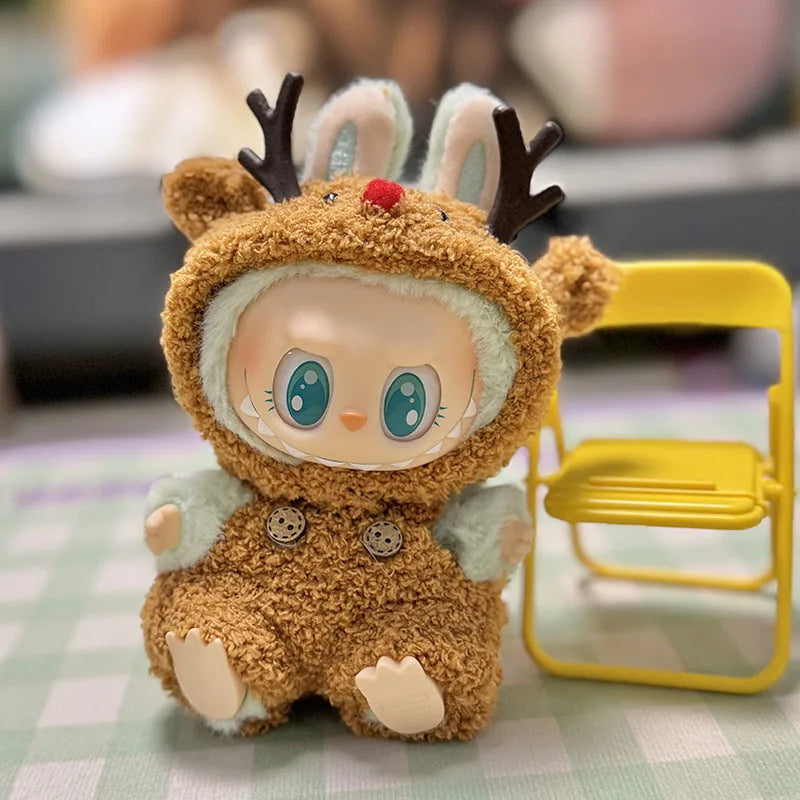 13 Styles Cute Mini Plush Doll'S Clothes Outfit Accessories Korea Kpop Exo Labubu II Idol Dolls Jumpsuit Sitting Party Clothing