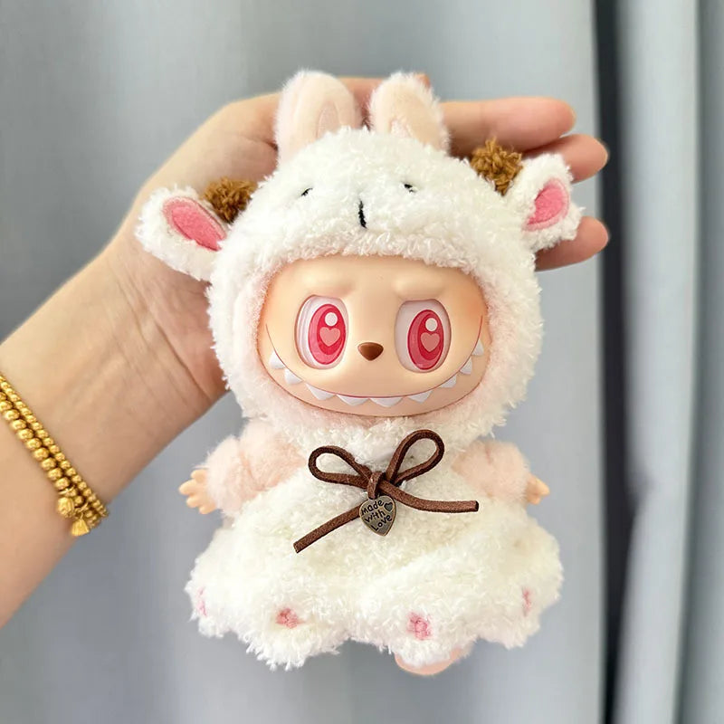 13 Styles Cute Mini Plush Doll'S Clothes Outfit Accessories Korea Kpop Exo Labubu II Idol Dolls Jumpsuit Sitting Party Clothing