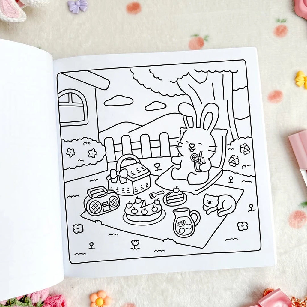 Girls Day:Self-Love Coloring Book for Adults & Teens Featuring Activities in Everyday Life Coloring Book Gift