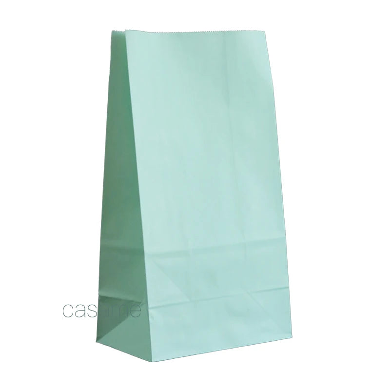 10 pcs Colored Paper Bags Party Favor Bags Goodie Bags Colorful Rainbow Gift Bags Treat Goody Bags for Christmas Birthday