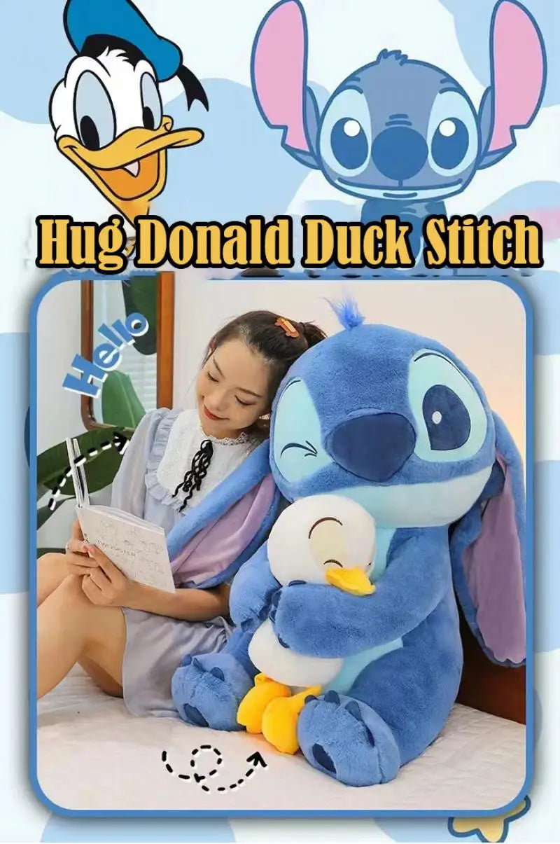 New Donald Duck Cuddle Stitch Doll Cute Stitch Doll Valentine Gift Plush Toy Room Decorated Cute Ornament Children's Gift