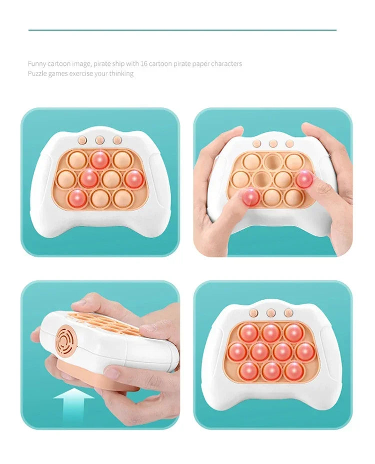Quickly Pop It Game Children Anti-Stress Toys Funny Creative Hands on Training Decompressio Electronic Toys for kids Adult