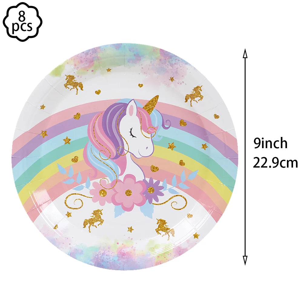 Unicorn Party Banner Garland standing Unicorn Balloon Kids girls Birthday Decoration Banner Baby Shower Unicorn party decoration