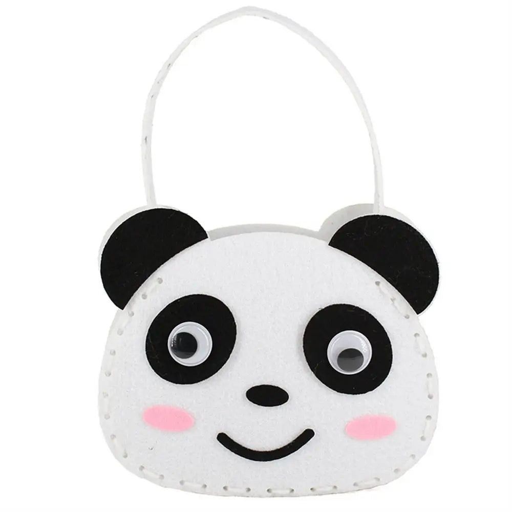 Non-Woven Fabric DIY Handbag Children Craft Toy Mini Bag Non-woven Cloth Colorful Handmade Bag Cartoon Animal Children Handbags