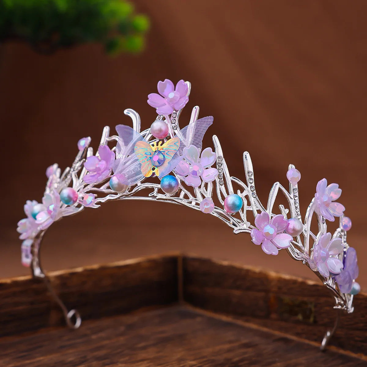 Handmade Mermaid Fish Crown Ocean Style Costume Seashell Starfish Hair Accessories for Women Girls Princess Birthday Party Tiara