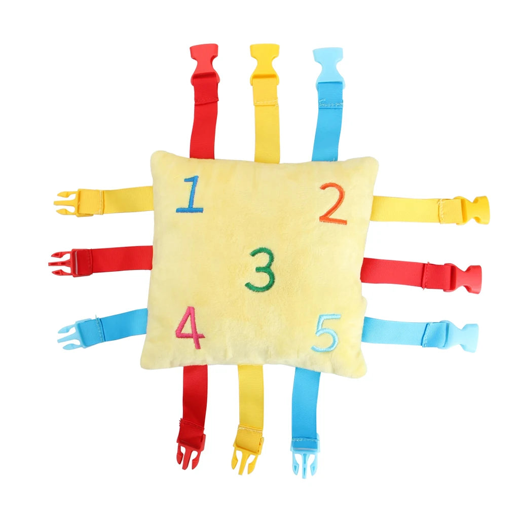 Sensory Quiet Book Kids Buckle Puzzle Color Matching Game Educational Toy