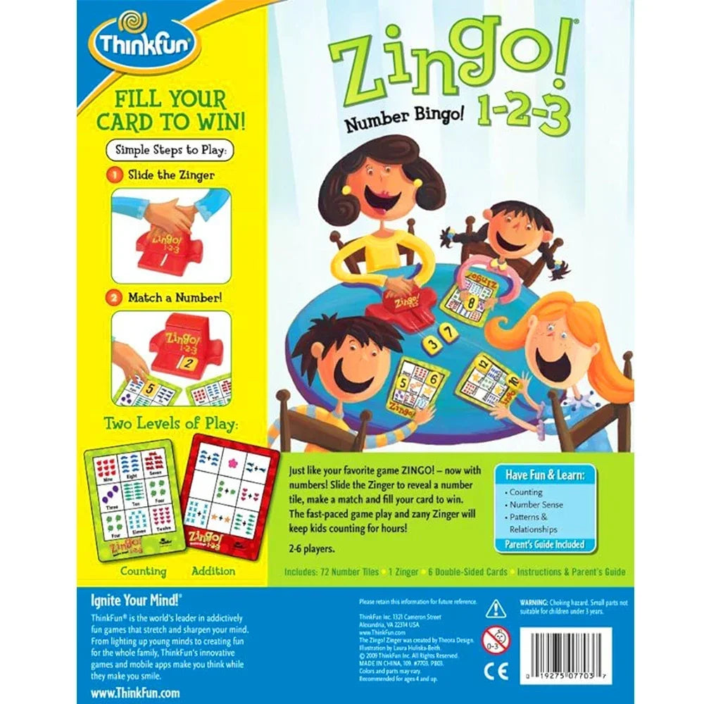Card Game for Kid Early Education Puzzle Children's Bingo  Age 4 and Up - One of The Most Popular Board Games