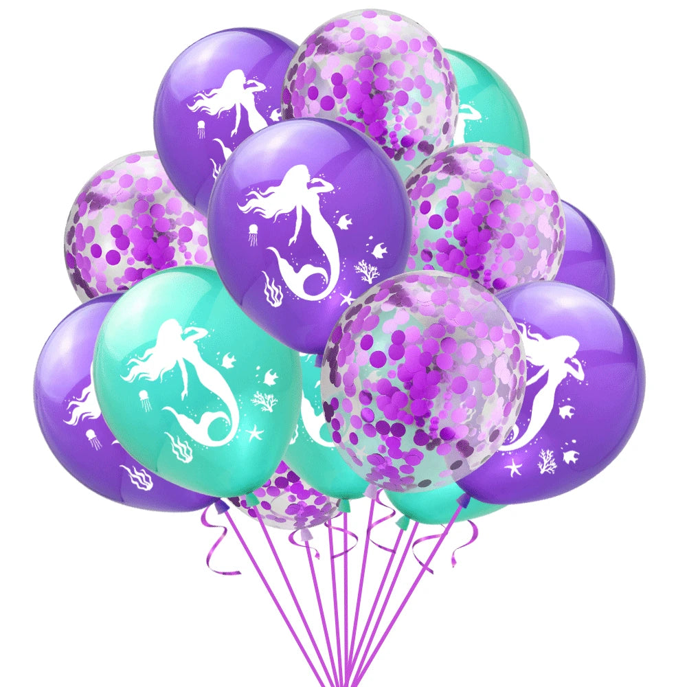 156*9.5cm Mermaid Birthday Girl Shoulder Strap Mermaid Party Crown Under The Sea Party Sea Animal Party Decor Girls Favor