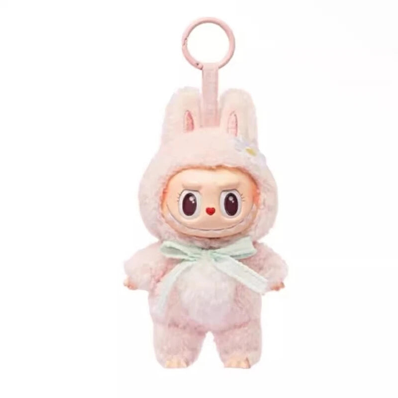 Copy High Quality Version New Product Labubu Sweetheart Doll Mokoko First Generation Plush Pendant Vinyl Pulling Cloth Hanging D