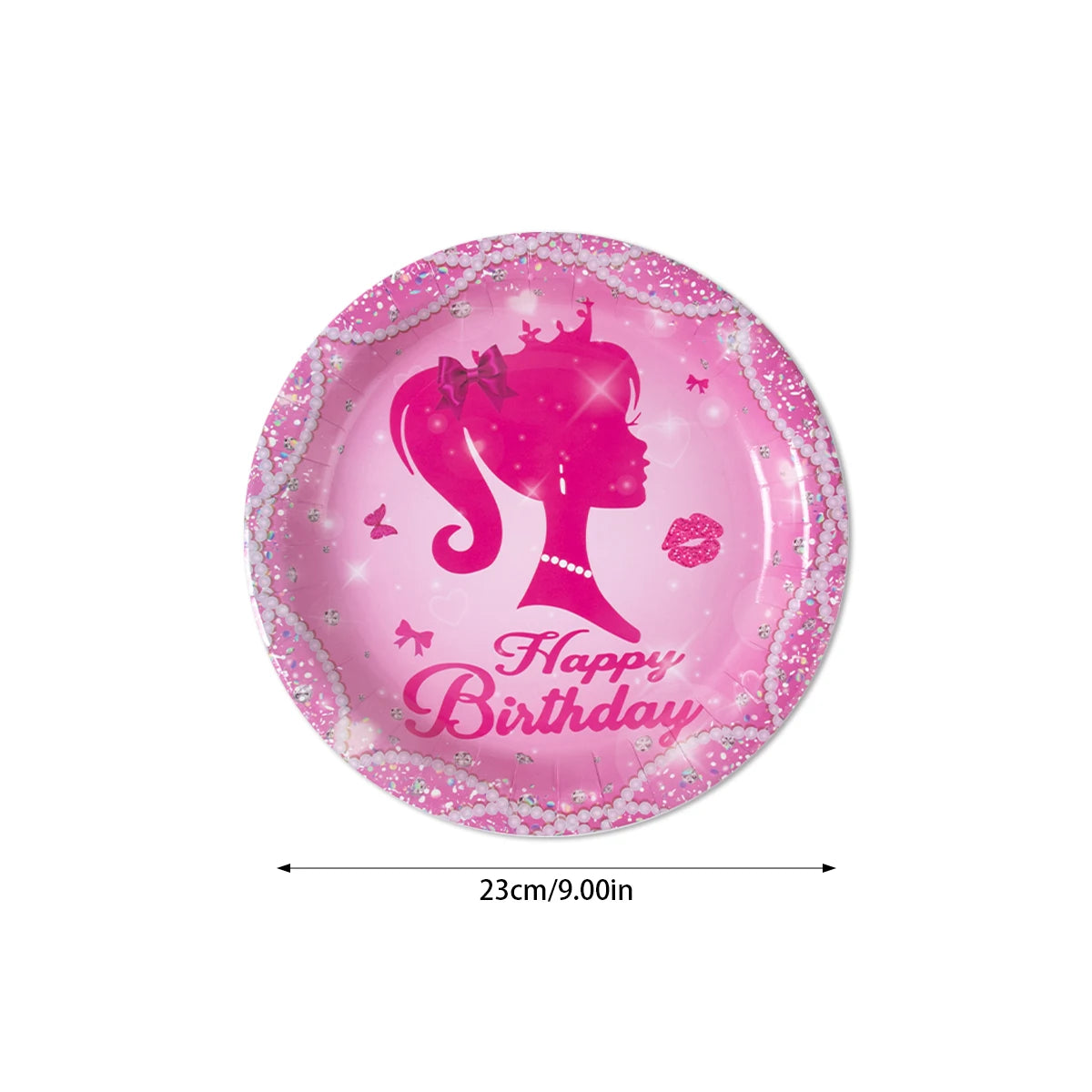 Princess Birthday Party Tableware Pink Paper Plate Cup Napkin Princess Kids Girl Birthday Party Decor Baby Shower Supplies