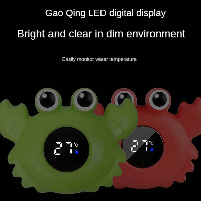 Cartoon Digital Thermometer LED Display Water Temperature Meter Safety Floating Toy for Kids Baby Bath Thermometer