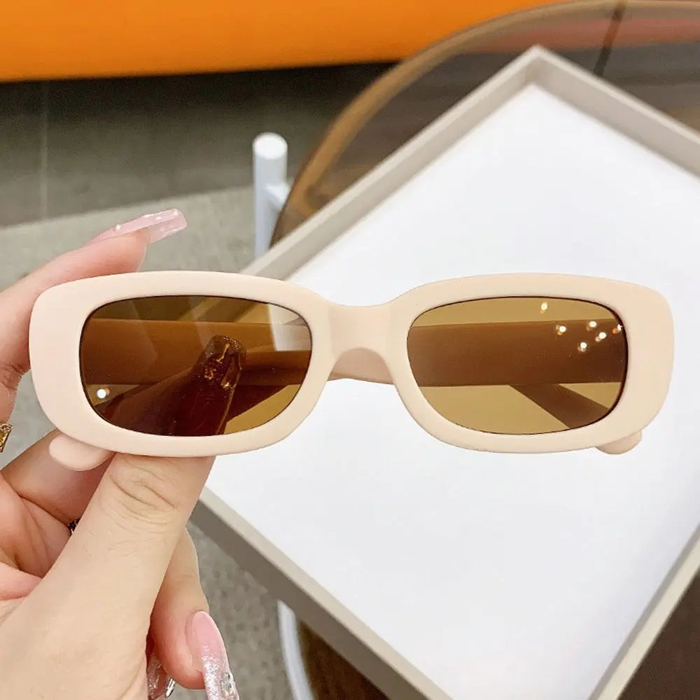 UV400 Heart Print Children Sunglasses Cute 2-8 Years Sun Protection Eyewear Kids Rectangular Sun Glasses