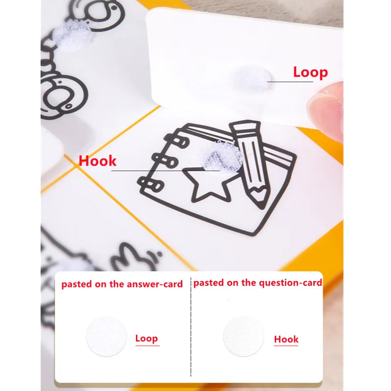 Montessori Educational Toys Toddler DIY Busy Book Job Matching Game Jobs Cognition Fine Motor Skill Activities Early Learning