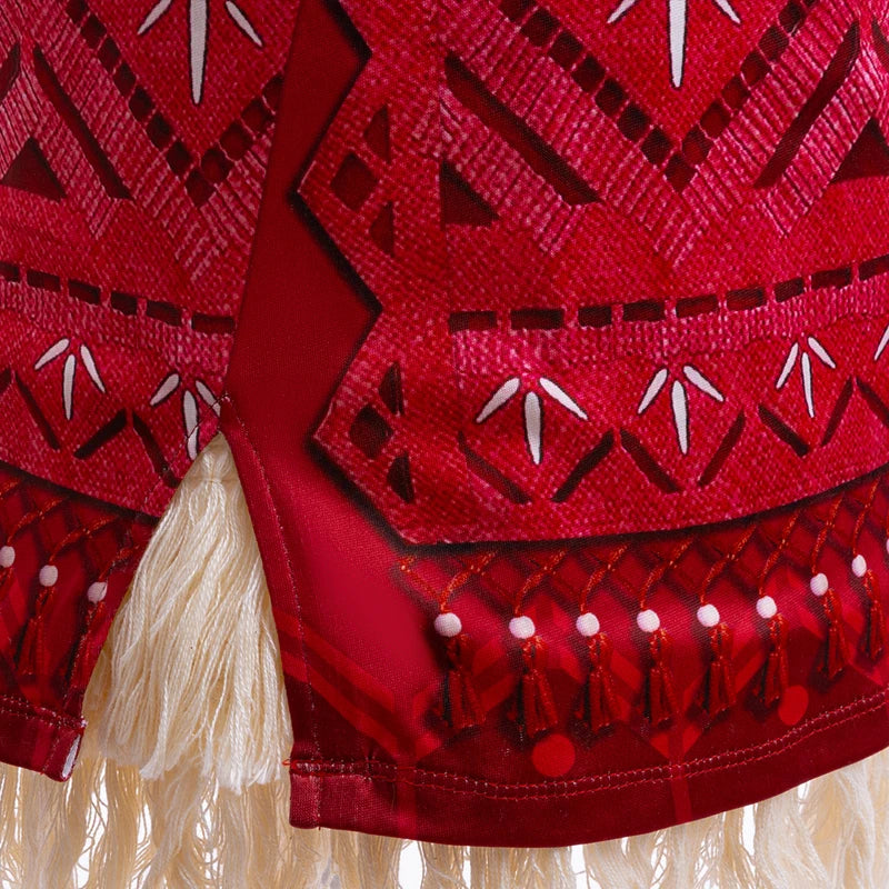 Girl role-playing clothing Marine Magic Princess Dress+Necklace Children's Carnival Party 3-10 COSPLAY clothing set carnival