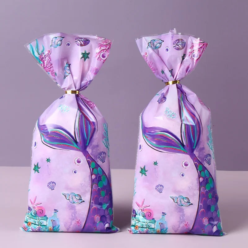 Mermaid Party Disposable Tableware Banner Mermaid Birthday Party Decorations Girl Under the Sea Party Decoration Baby Shower