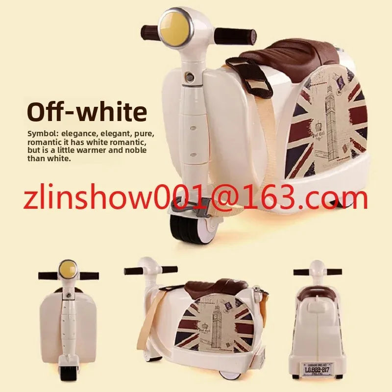 Children Travel luggage locker boy girl Can sit to Accept 50KG baby Multifunction creative suitcase kids Drag box