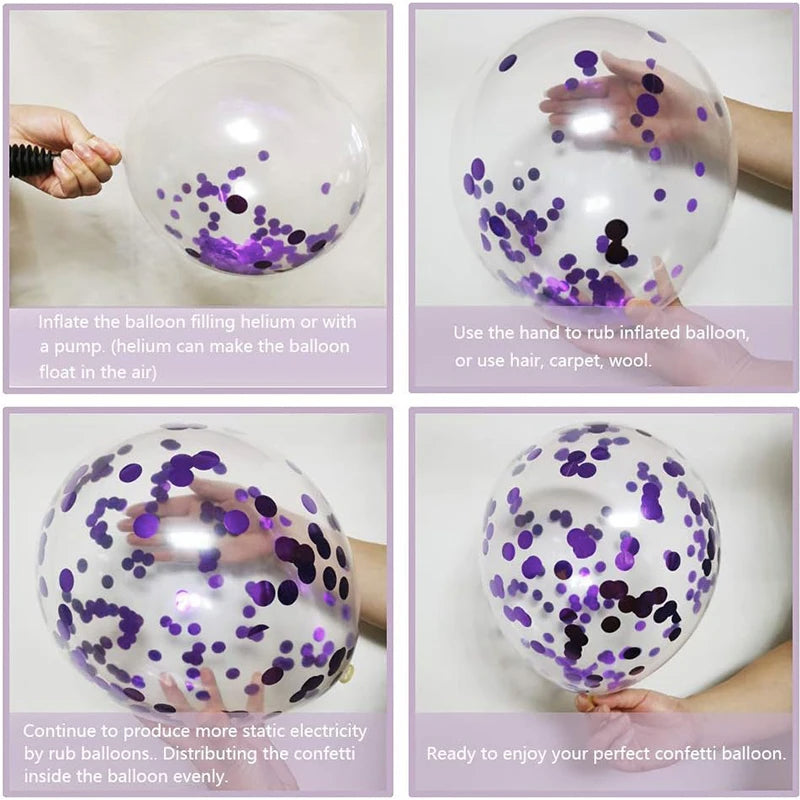 Purple Happy Birthday Banner Party Decorations Purple White Balloons Garlands Lavender Mermaid Birthday Themed Party Streamers