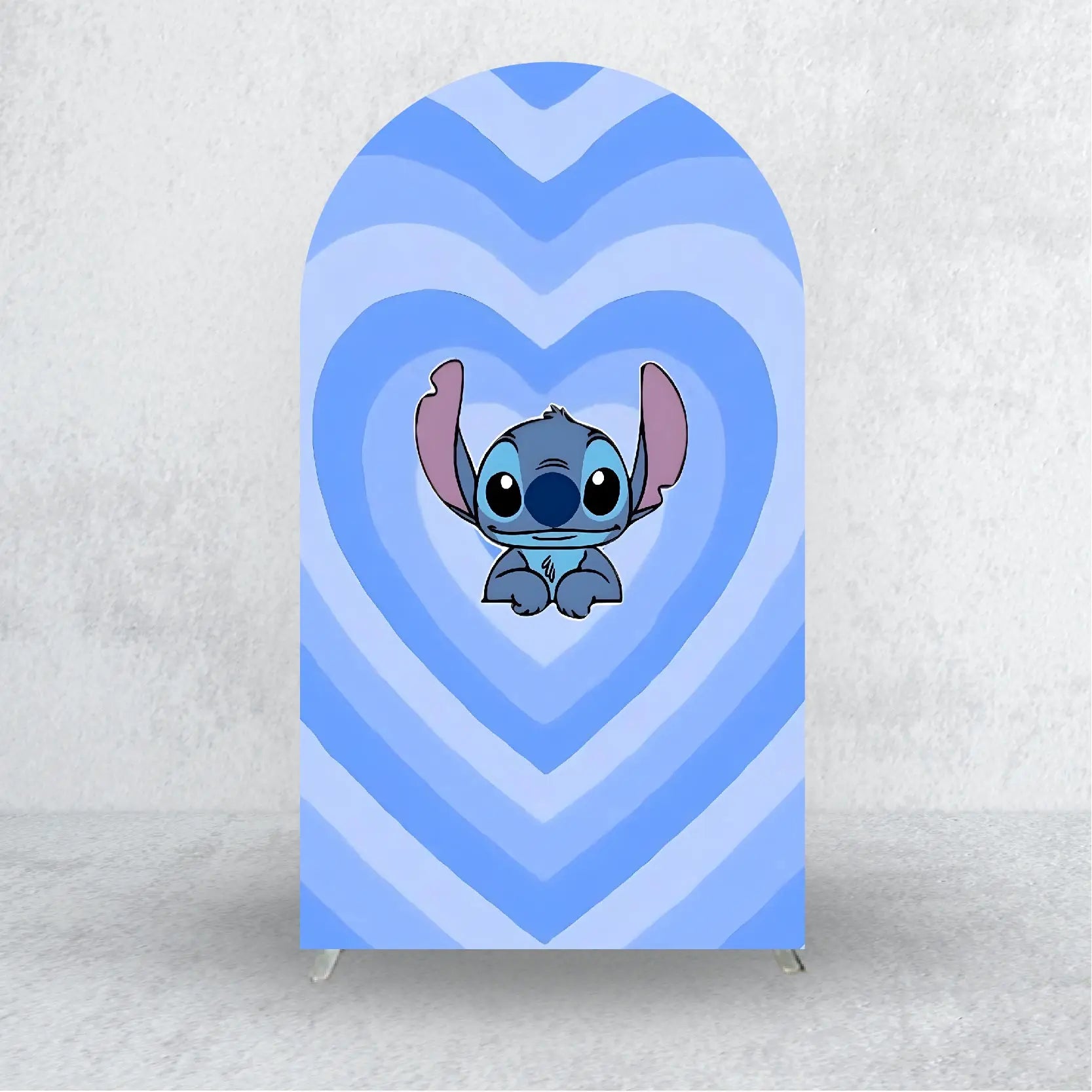 Lilo and Stitch Backdrops Arch Cover Elastic Fabric Kids Birthday Party Custom Decoration Supplies Photo Background Banner Props