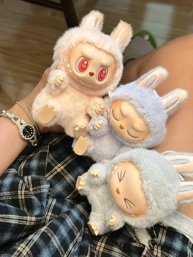 Macaron 2nd The Monsters Labubu Sitting Party Vinyl Plush Blind Box Decorative Surprise Box Doll Collection Decoration Gifts