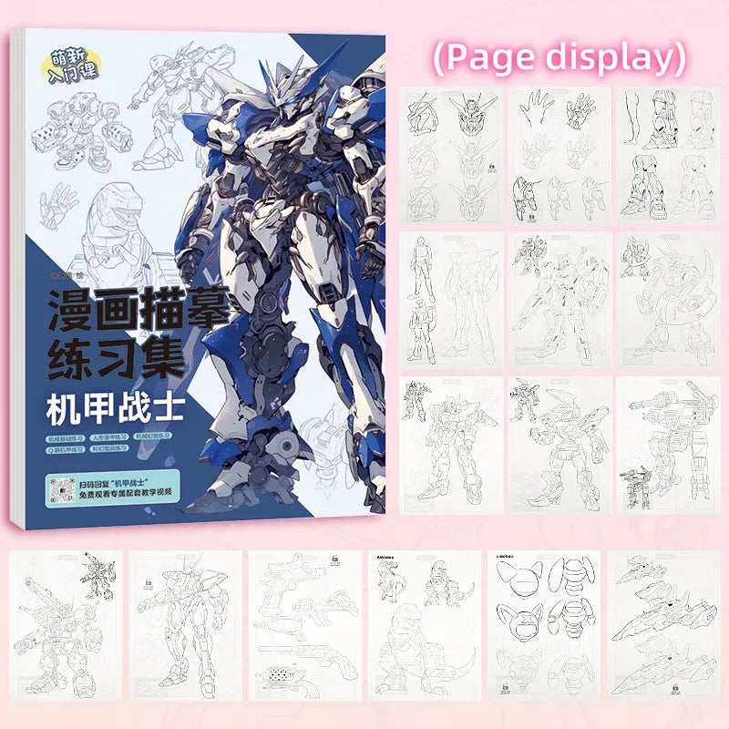 Coloring Book 12 Series Comics Anime Character Watercolor Painting Book Gouache Graffiti Drawing Book Stationery School Supplies